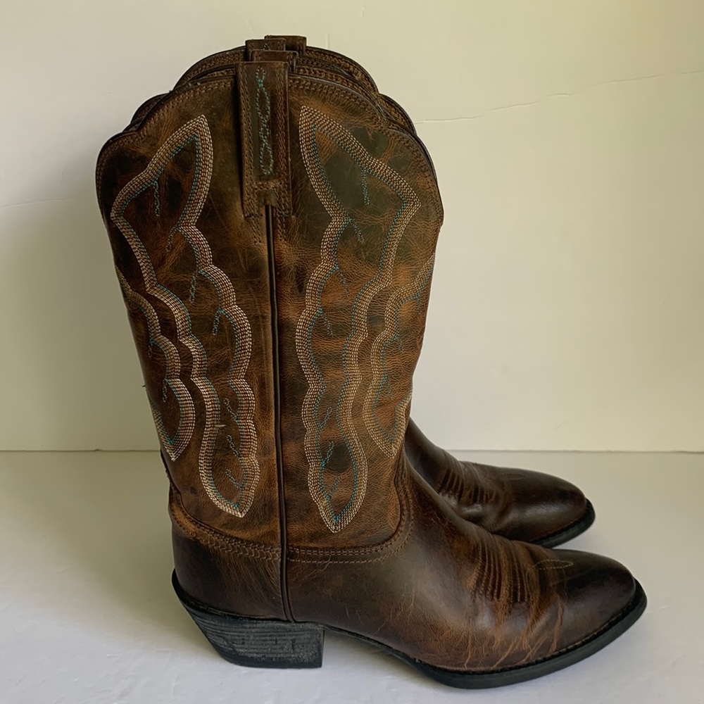 Ariat Women’s Heritage Western R-Toe Boots Sassy Brown 6